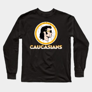 Caucasians New Logo Parody Long Sleeve T-Shirt
